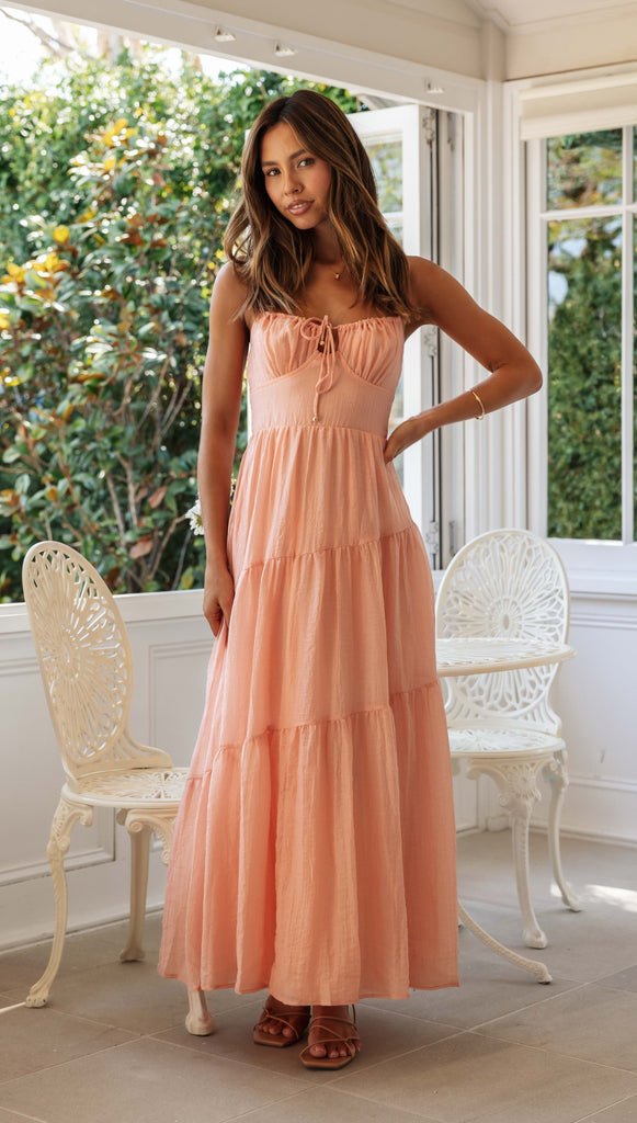 Julia Maxi Dress (Apricot)