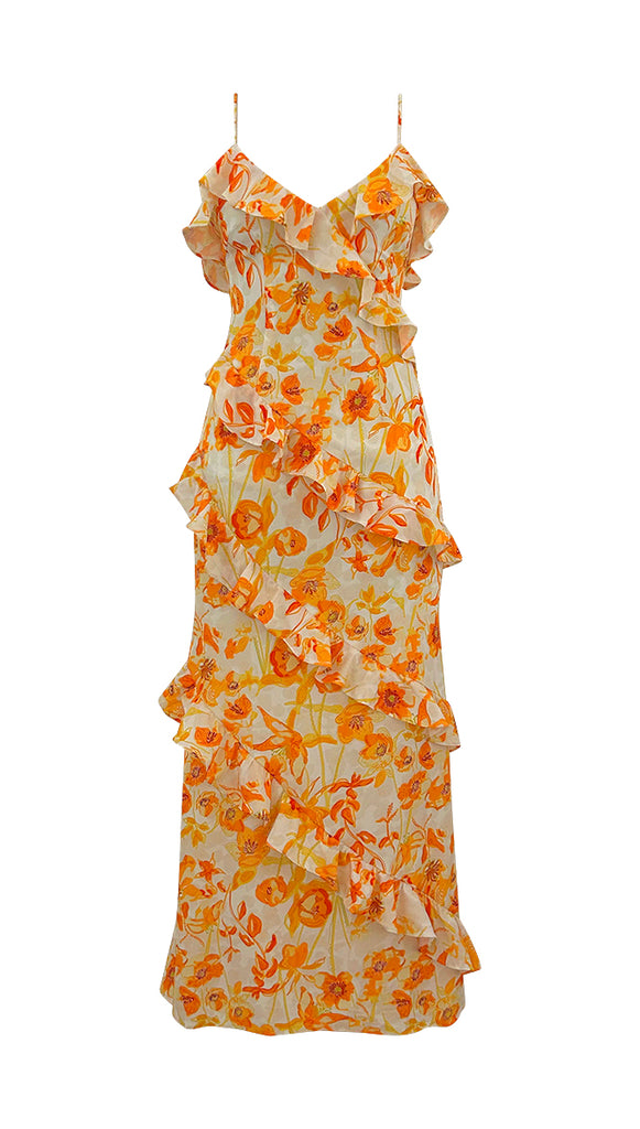 Solstice Maxi Dress (Orange)