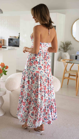 Esther Maxi Dress (Raspberry)