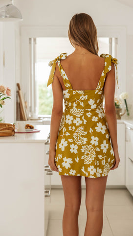 Capri Mini Dress (Mustard)