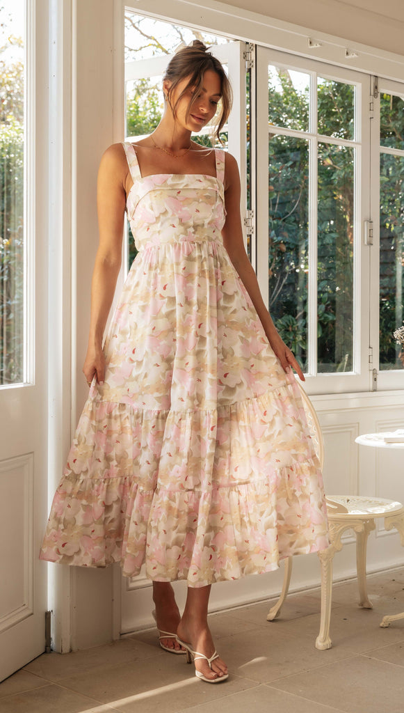 Audrea Maxi Dress (Pink)