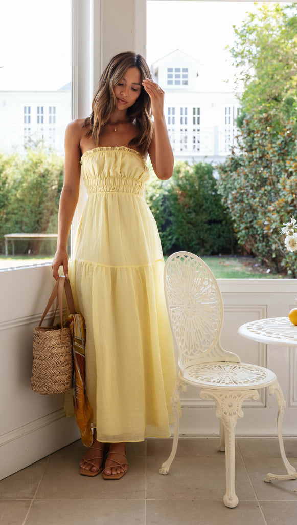 Olivia Maxi Dress (Lemon)