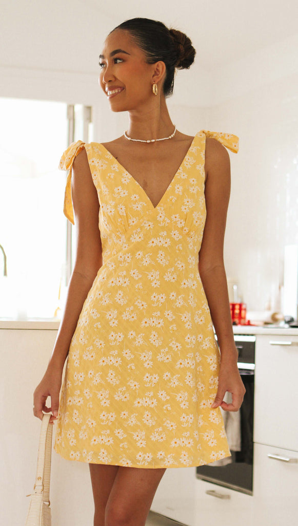 Capri Mini Dress (Yellow)