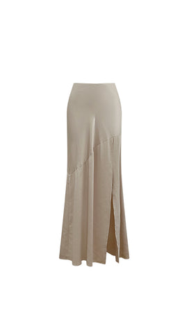 Florentine Maxi Skirt (Oyster)