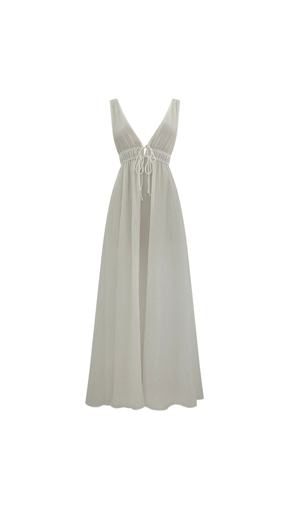 Ava Maxi Dress (White)