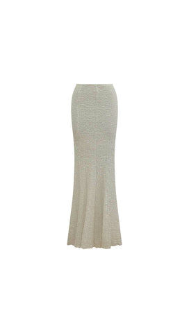 Tulum Maxi Skirt (White)