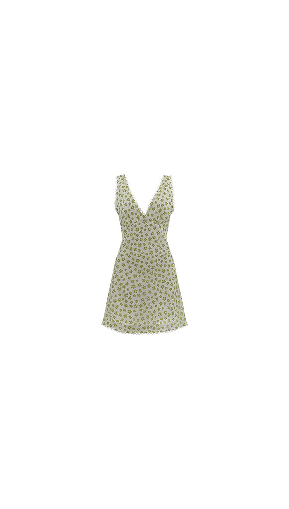 Mirabella Mini Dress (Lime)