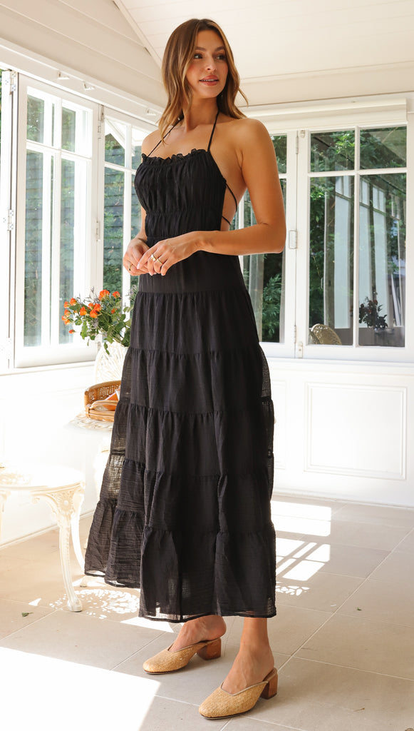 Serenity Maxi Dress (Black)