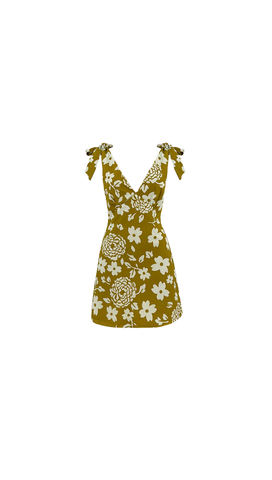 Capri Mini Dress (Mustard)