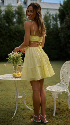 Cyndie Mini Dress (Lemon)