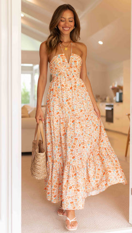 Esther Maxi Dress (Apricot)