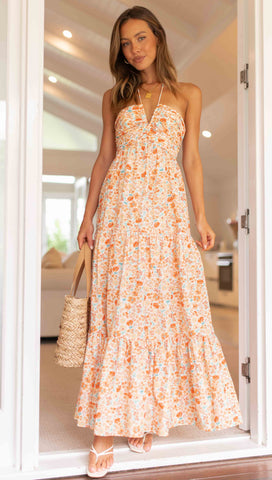 Esther Maxi Dress (Apricot)