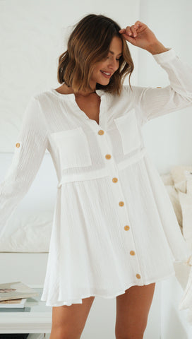 Alenna Dress (White)